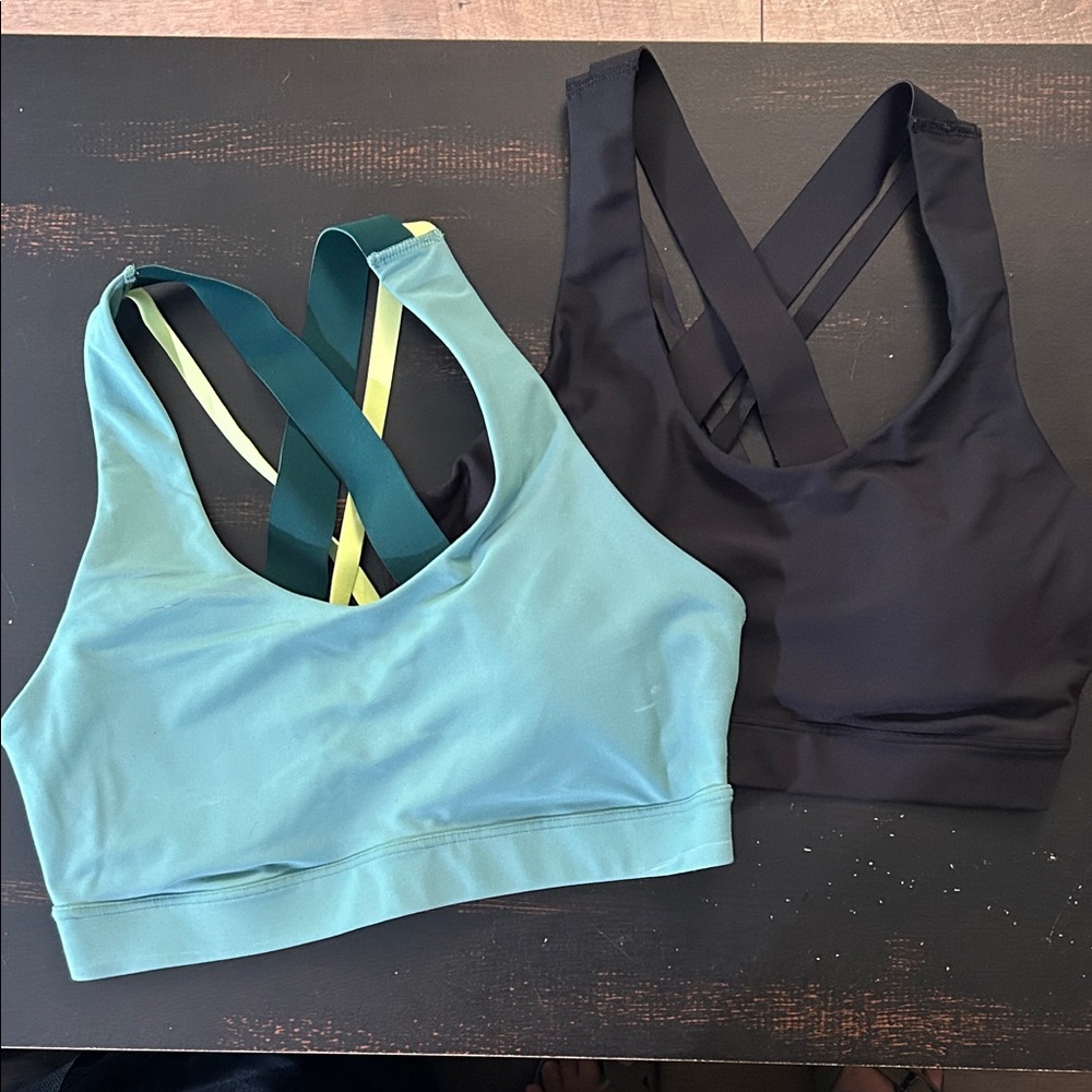 Two Medium Old Navy Powersoft Medium Support Racerback Sports Bras